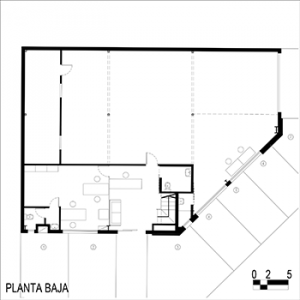 plano reforma planta baja oficina