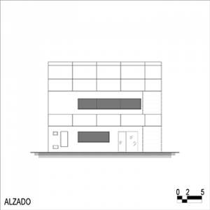 plano reforma alzado 2 oficina