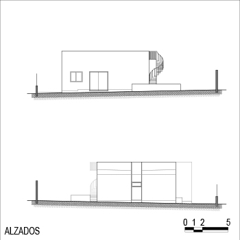 Vivienda unifamiliar pequeña de lineas rectas en Sant Joan de Moro
